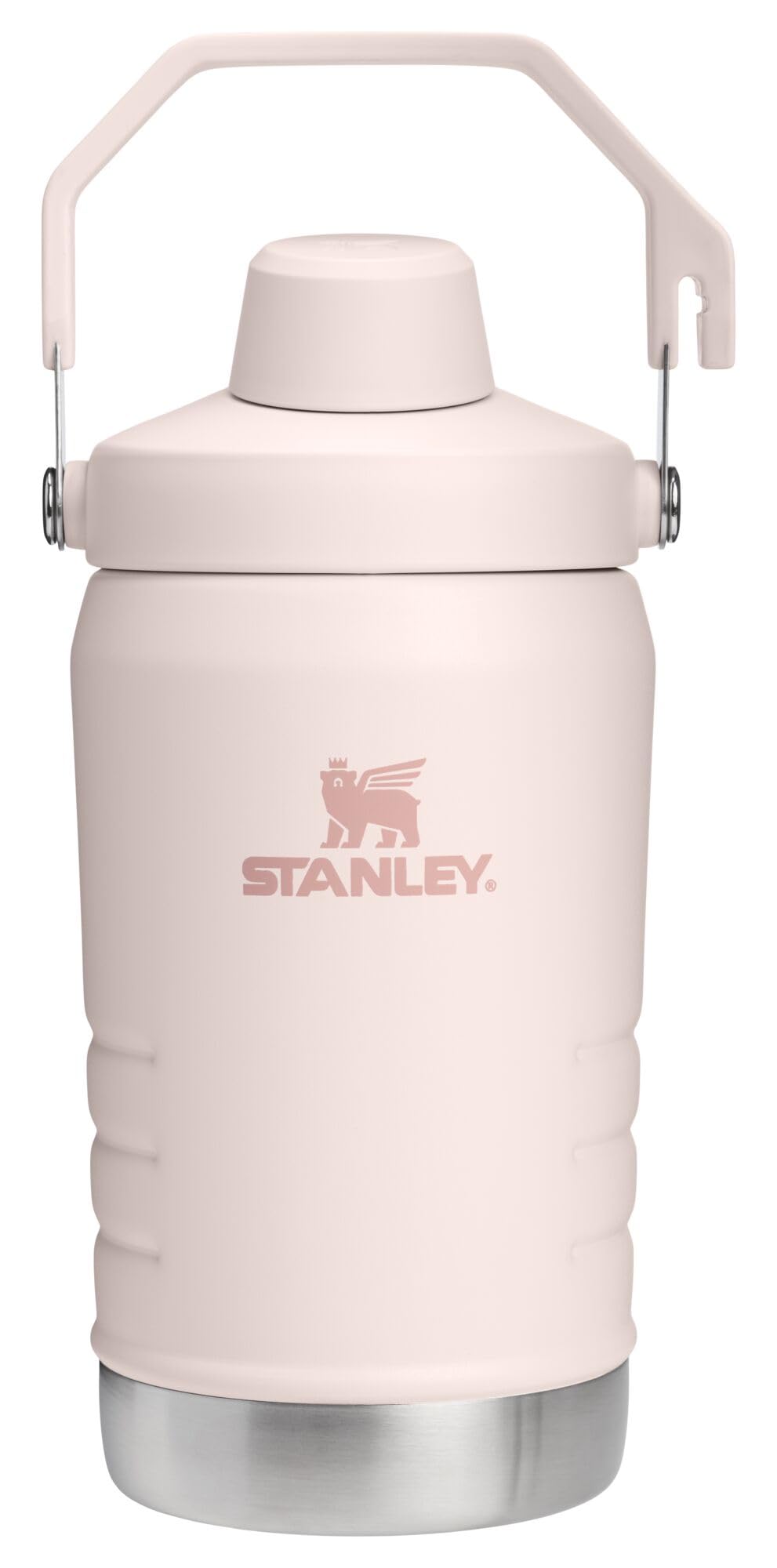 Stanley IceFlow Fast Flow Jug with Handle 96 oz | Twist On Angled Spout Lid | Leakproof for Travel and Sports | Insulated Stainless Steel | BPA-Free | Rose Quartz