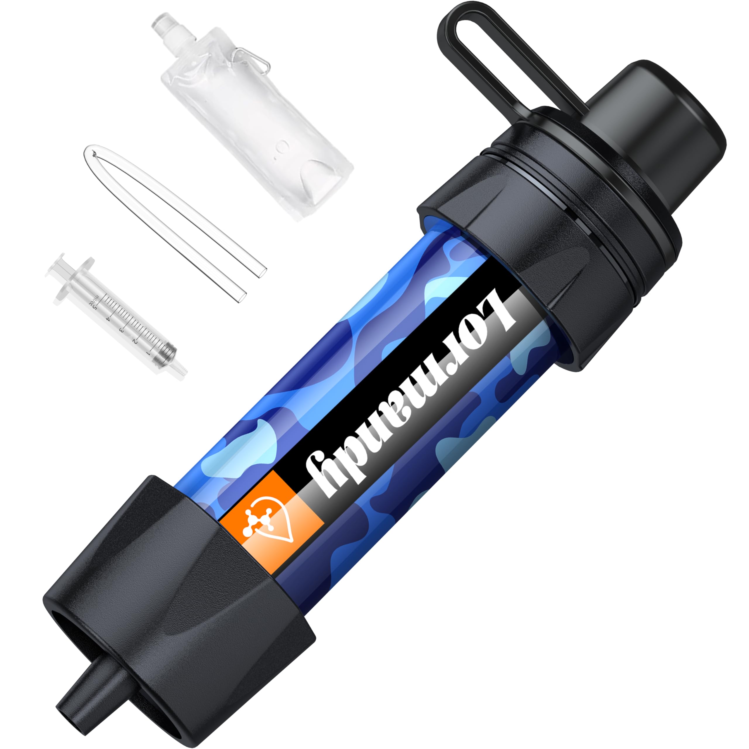 Straw Water Filter 5 Pack – Outdoor Camping & Hiking Survival Gear Kit for Family Use, Ultra-Light Personal Filter Straws for Backpacking, Travel, Bug-Out Bags and Emergency Preparedness